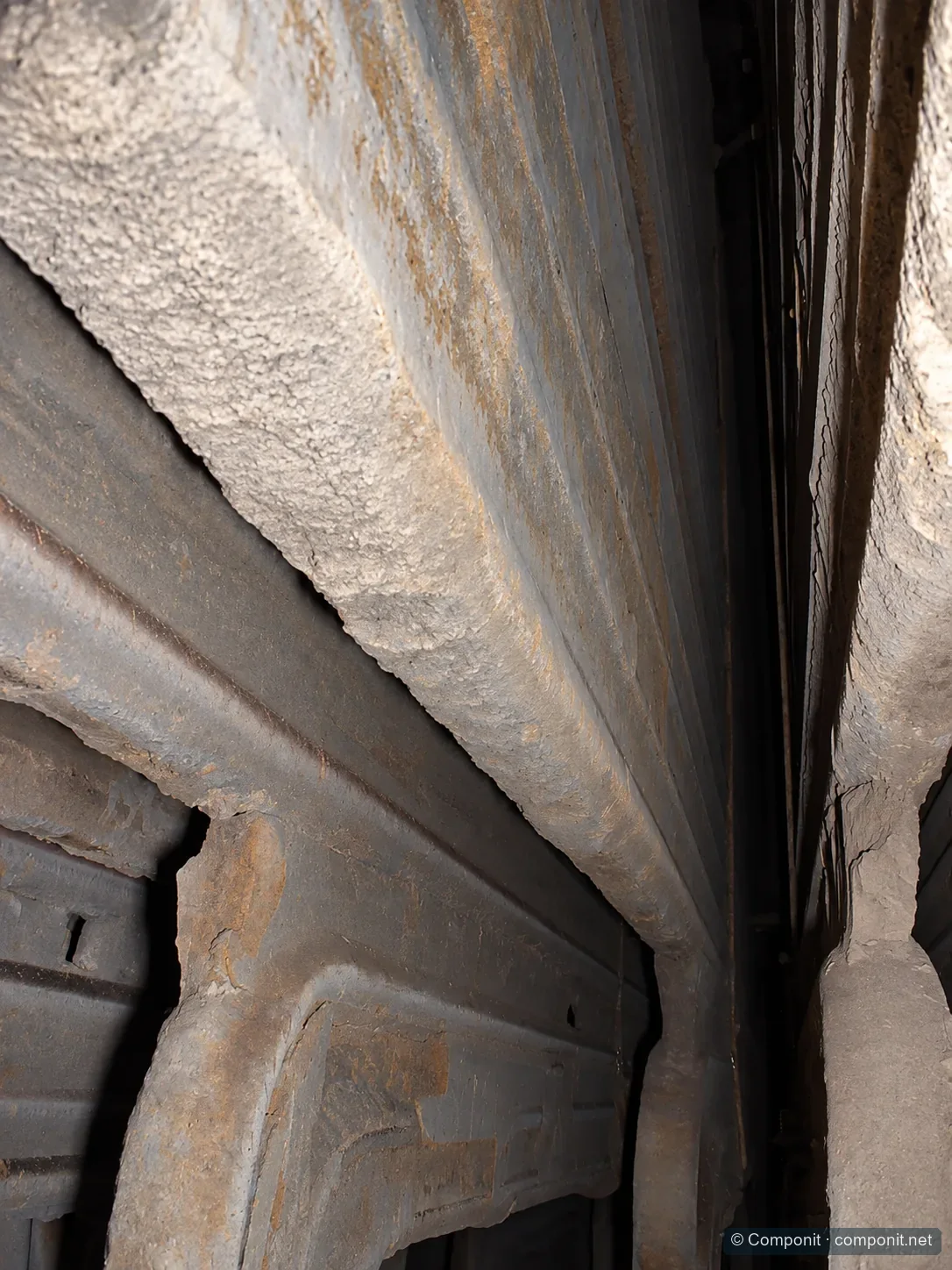 Fouled heat-transfer surfaces before cleaning